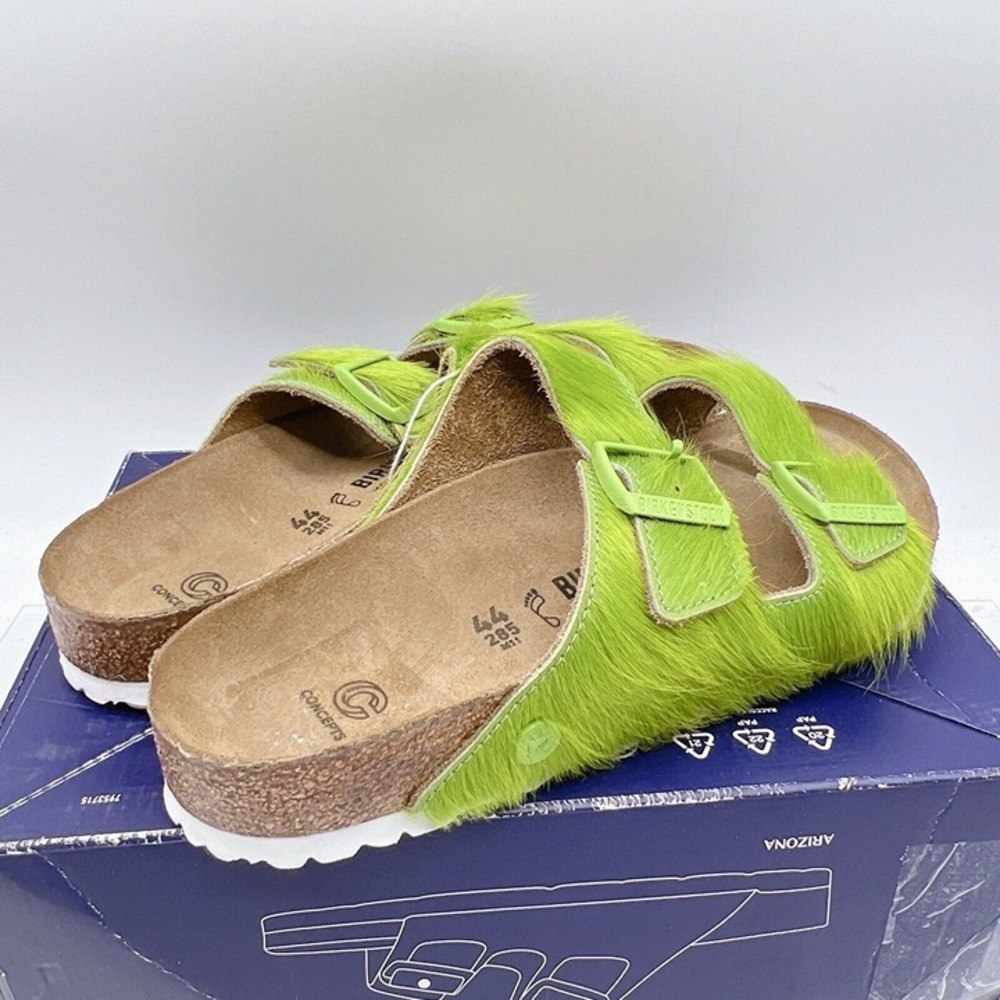 Birkenstock Concepts Arizona Men's Sandals Flats Slides Lime Green EU 43 US 10 - Picture 6 of 11
